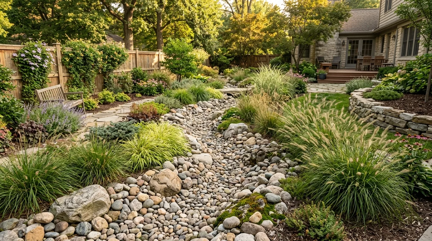 River Rock Along a Path